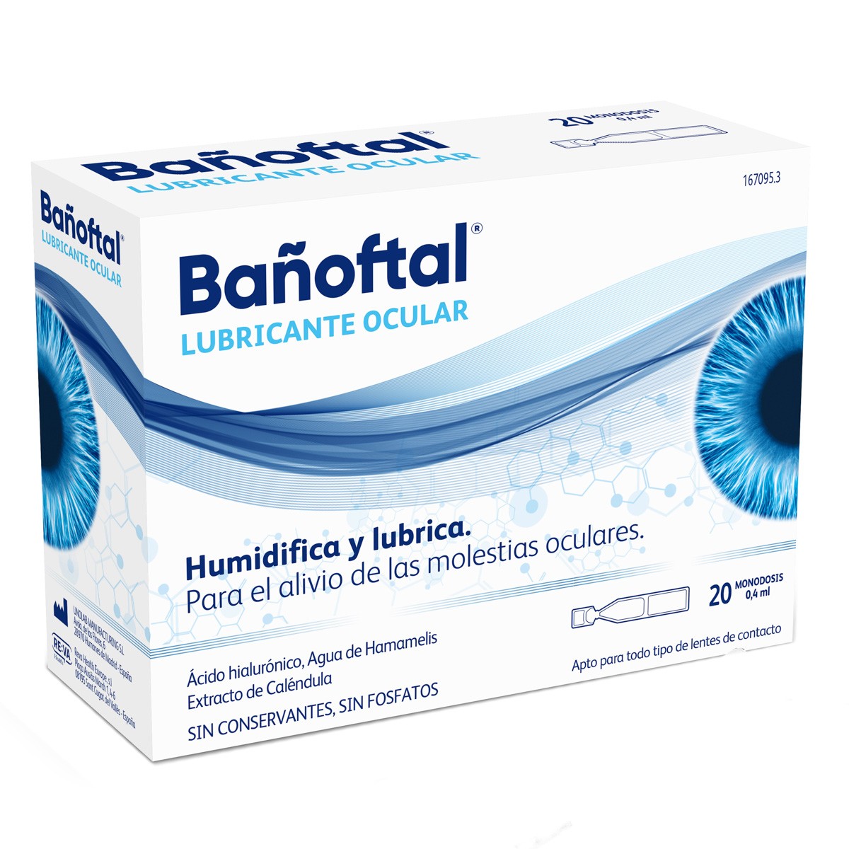 Bañoftal lubricante ocular 20 monodosis