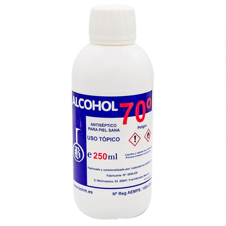 Bohm Alcohol 70 grados 250ml