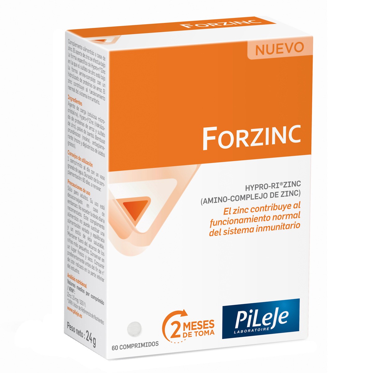 Pileje Forzinc 60 comprimidos