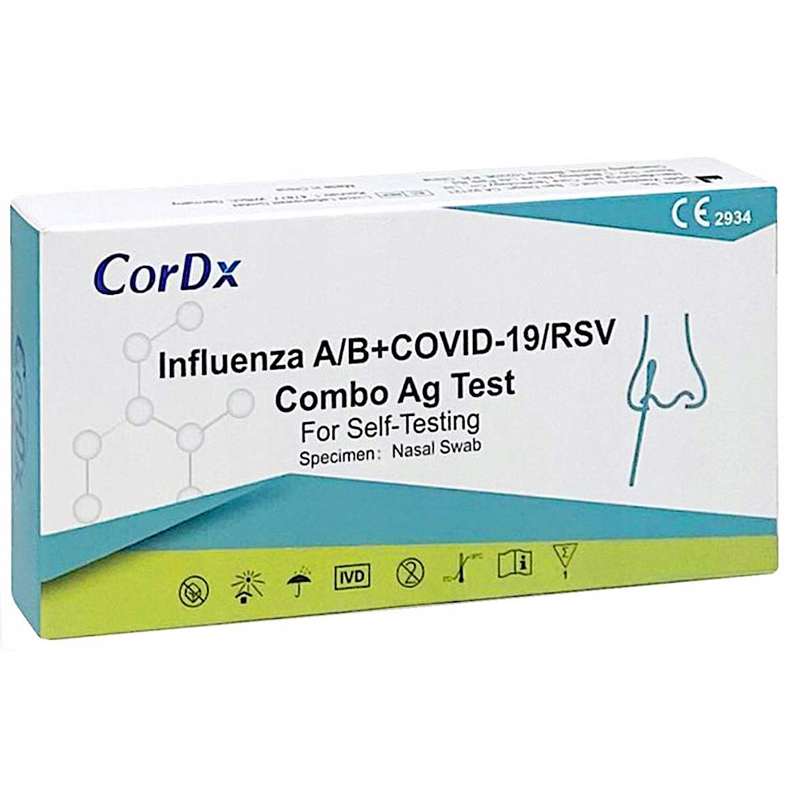 Fluorecare test autod covid+gripe y virus respiratorio.